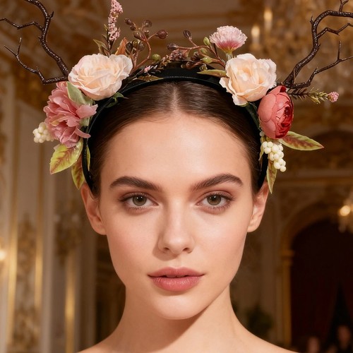 Vintage antler flower - 1,