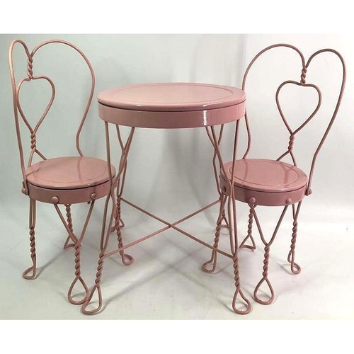 Vintage pink heart - heart, wrought