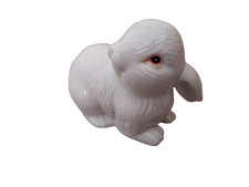 Bunny Rabbit Ornament, White, 11cm x 14cm