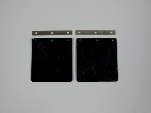Rear pair black mud flap - mud,