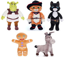 Shrek Soft Toys Plush Donkey Gingerbread Man Kitty Puss in Boots 30 cm