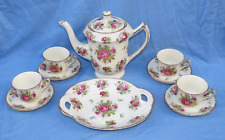 Gorgeous Vintage James Kent Longton 'LA ROSA' Pattern 4022 10 Piece Coffee Set