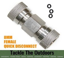 HPA PCP Air Hose Female To Female QD QC Adaptor Dual Female 8mm Foster Fitting