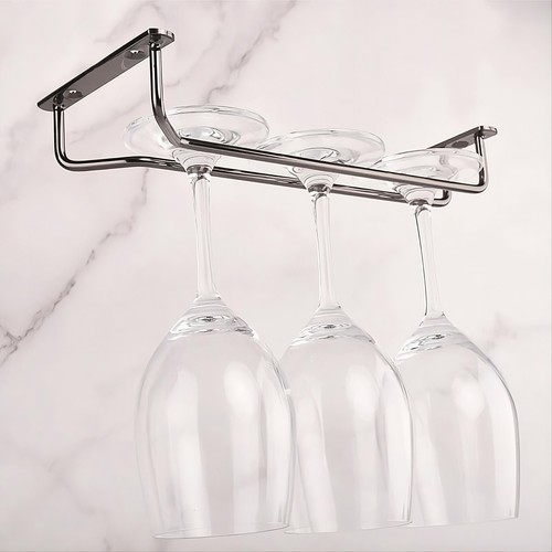 Chrome wine glass hanger - chrome,