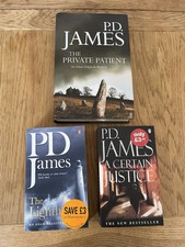 PD James Book Bundle x 3 -A Certain Justice/ The Lighthouse/ The Private Patient