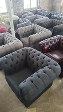 Ex- Display Clearance Price From £199 Authentic Chesterfield Real Leather/Fabric
