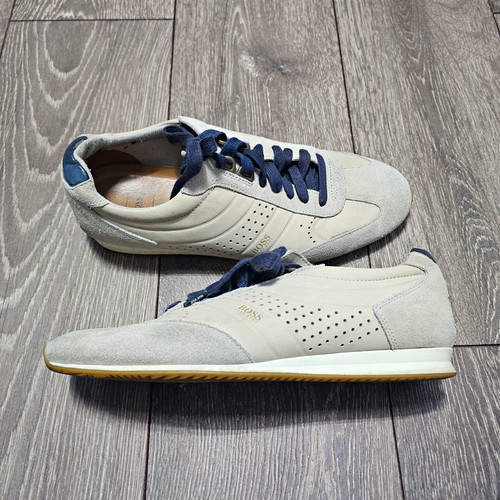 Boss men grey suede low - men's, top