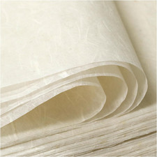100 Sheets A4 Mulberry Paper, 8.3 X 11.7In, Natural Fiber Tissue for Crafts