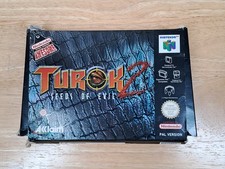 Turok 2 Seeds Of Evil Nintendo 64 N64 - Pal Boxed with Manual - TESTED & WORKING