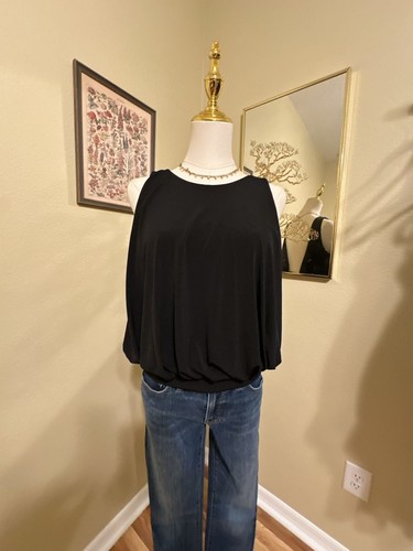 Marciano black sleeveless open - black,