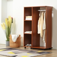 Open wardrobe wheels with - on,