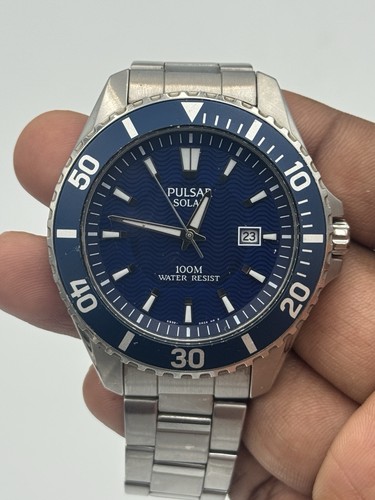 Pulsar solar diver style - pulsar, blue