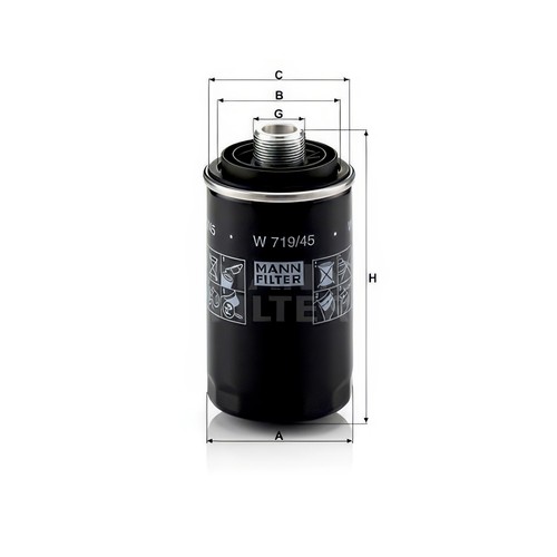 Mann w719 oil filter - mann,