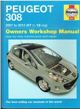 PEUGEOT 308 1.4 1.6 PETROL 1.6 DIESEL HATCHBACK ESTATE 07-12 REPAIR MANUAL *H/B*