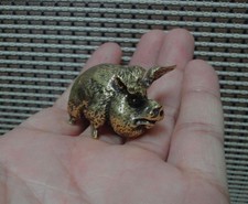 Solid Brass Big Ears Pig
