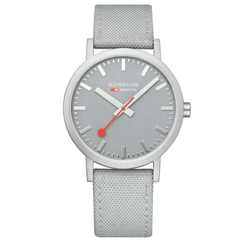 Mondaine classic quartz - classic, grey