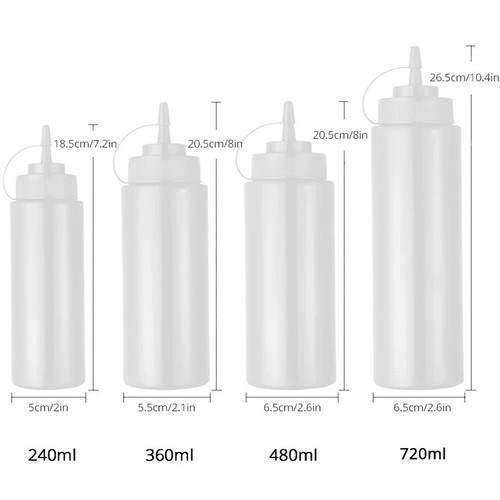 Squeeze condiment bottles - condiment,