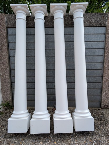White grp smooth columns - grp,