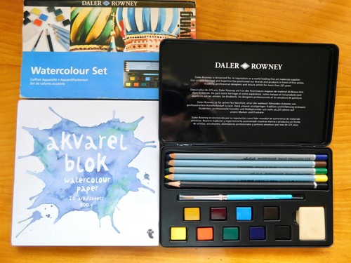 Daler rowney watercolour tin - daler-rowney,