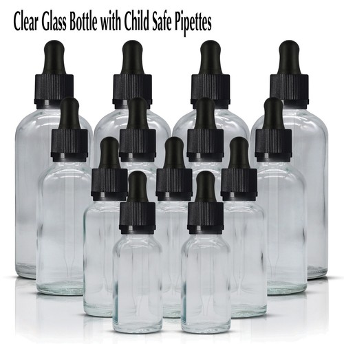 Clear glass dropper - clear,