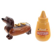 Ceramic Salt and Pepper Dog in