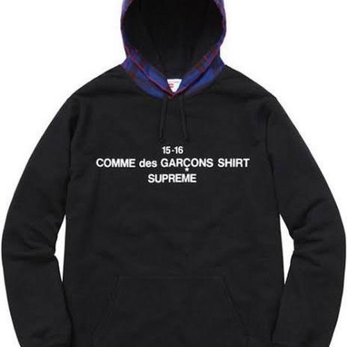 Supreme cdg fw15 hooded - cdg,