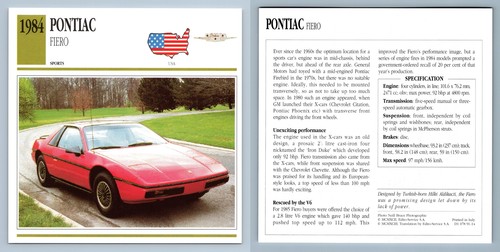 Pontiac fiero 1984 - -,