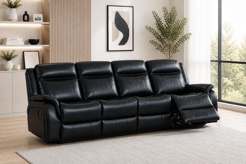 Black high grade leather gel - black,