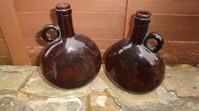 ANTIQUE,PAIR OF DARK BROWN