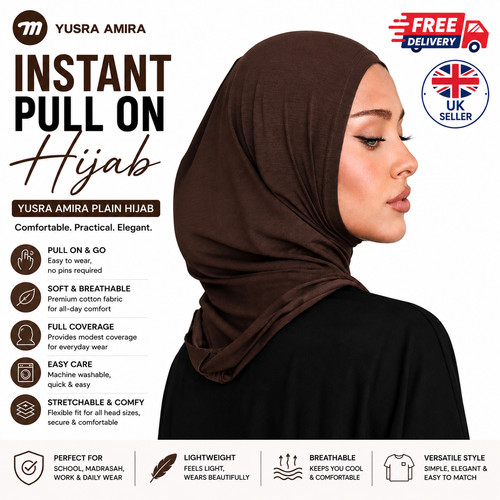 Pull instant hijab - instant, cotton
