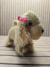 d1 Battat Pucci Pup Plush Cocker Spaniel Puppy Dog Pink Bow Stuffed Animal 10”
