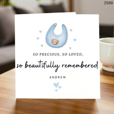 Precious baby bib with - baby, teddy