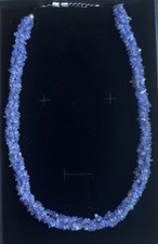 Handmade One-Off Tanzanite Necklace with Silver Clasp.