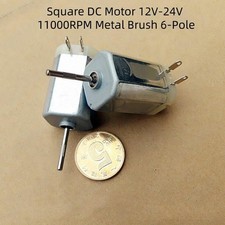 Square DC Motor 12V-24V