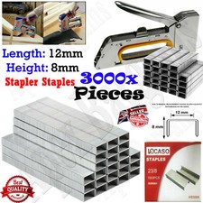 1000/10000 Heavy Duty 12mm Staples Staple Gun Tacker Upholstery Pins For Stapler