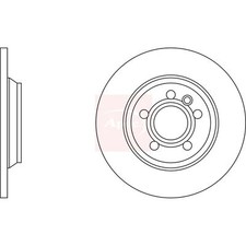Brake discs solid for - 2x,