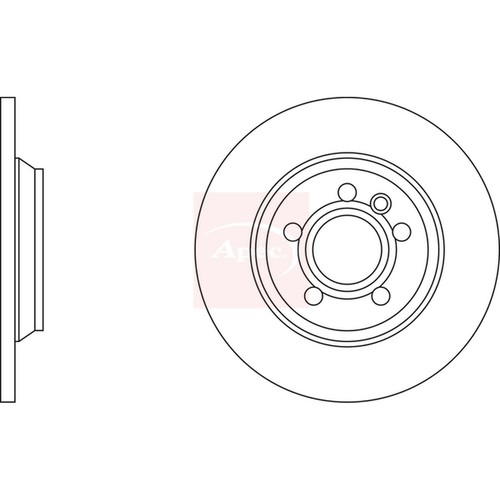 Brake discs solid for - 2x,
