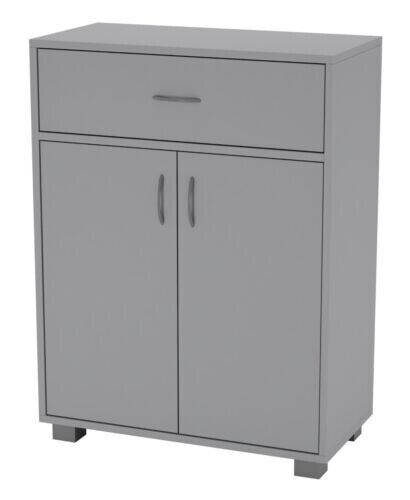 Grey wooden free standing - grey,