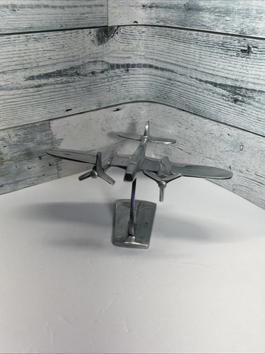 Vintage aluminum airplane - vintage,