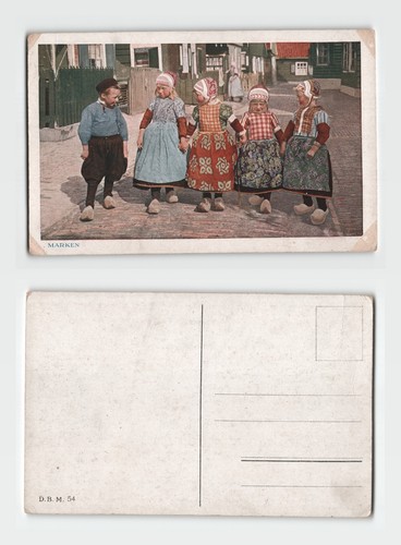 Vintage postcard children - vintage, in