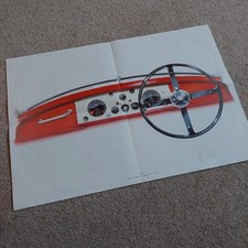 POSTER featuring a JAGUAR XK120 Dashboard - A2 landscape format 