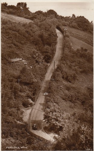 Postcard porlock hill - postcard,