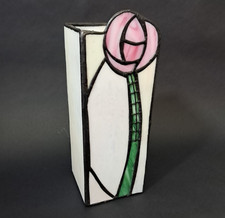 Vintage Stained Glass Pink