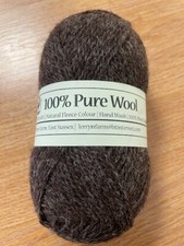  Coloured Ryeland woollen spun 100% Pure Wool knit as 4ply. c50g c.175m 191. yds