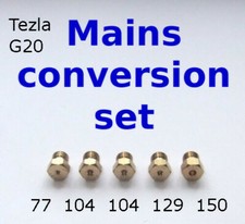 Natural Gas Jet Set - 5 Burner Hob Injector Nozzle Conversion Kit - NEW!