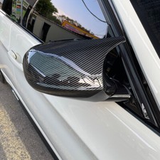 FOR BMW E81 E82 E87 E90 E91 E92 E93 LCI 08-12 Wing Mirror Cover Cap CARBON FIBER