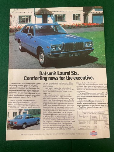 Datsun laurel six advert - laurel, a4