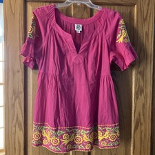 Ivy Jane Hot Pink Embroidered