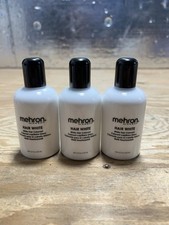 3 X Mehron Hair White