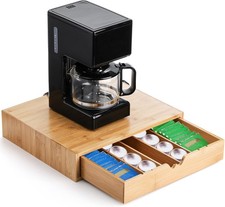 Bamboo tea bag organizer - bamboo,